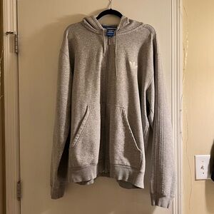 Adidas gray zip up